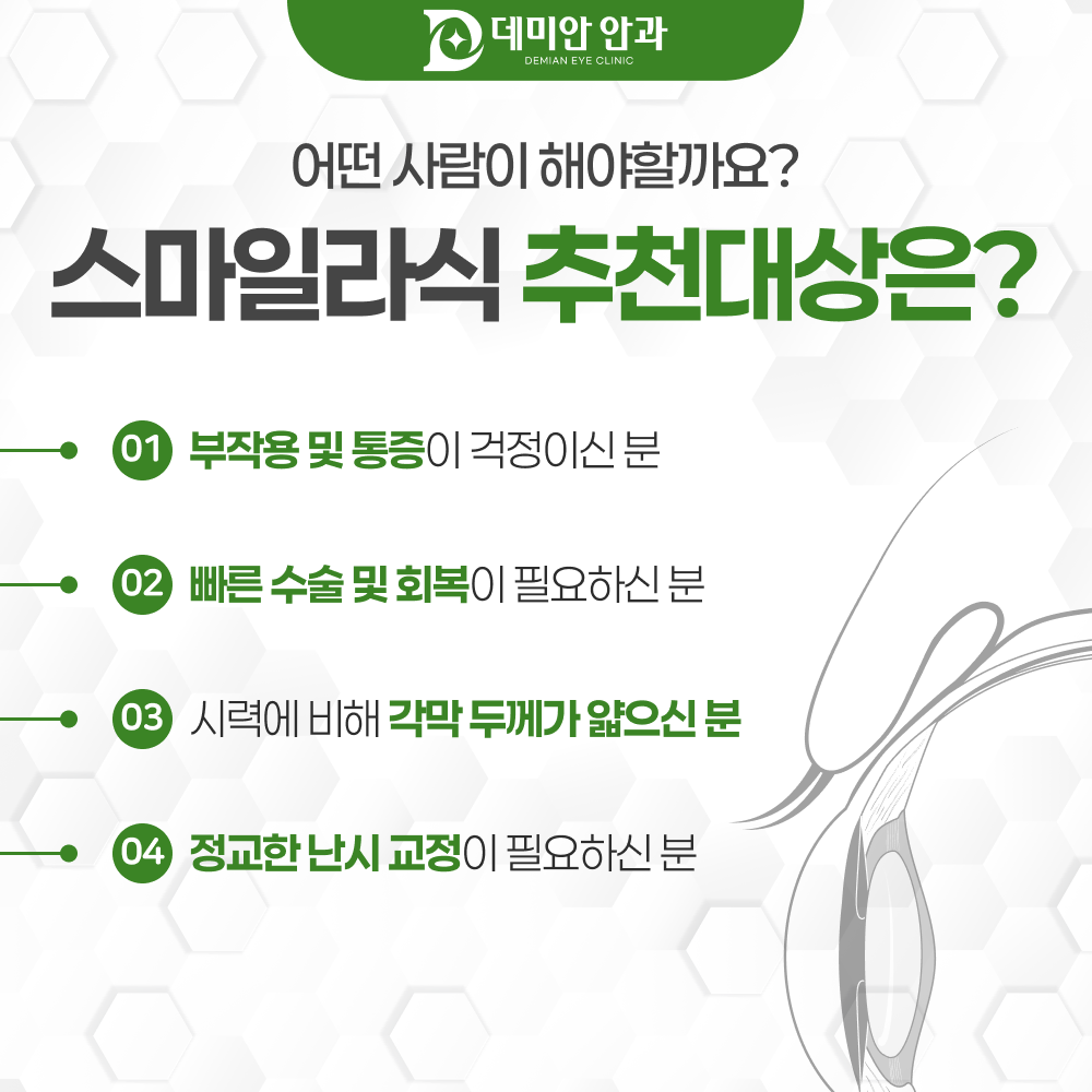 스마일라식 수술 후 회복 관리 안내 이미지